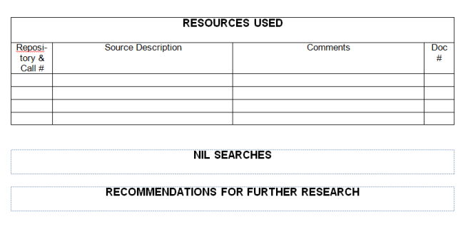 Research Report Template part two On Grannys Trail